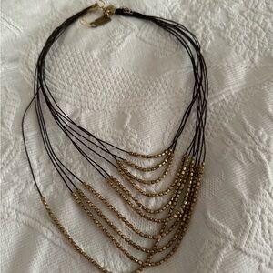Elegant Gold Beaded Necklace